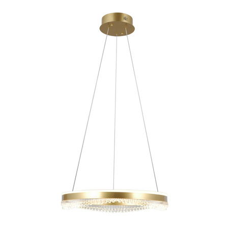 Lampa wisząca złoty okrąg 50cm LED Morte Italux PND-34535-M-GD