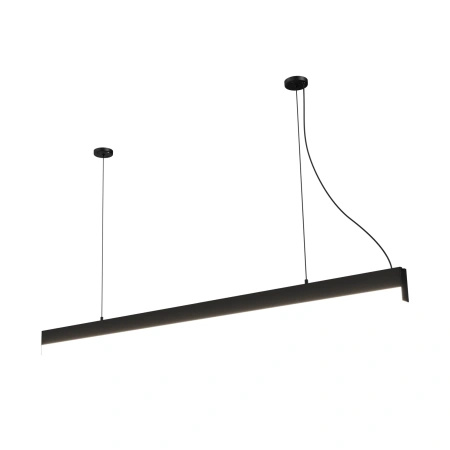 Lampa wisząca liniowa czarna 120cm LED o ciepłej barwie światła 3000K Sigi IV PL0129-BK Yaskr