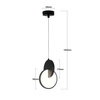 Lampa wisząca Circlo czarna LED CCT Light Prestige LP-1311/1P BK