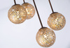 Lampa sufitowa pięć metalowych kul GRETA RDZA/ZŁOTY 5xG9 Paul Neuhaus 6234-48