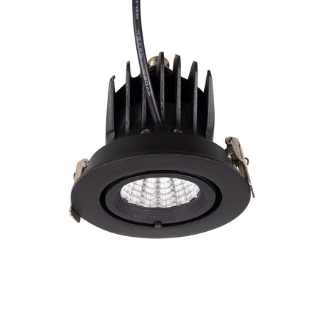 Czarna oprawa wpustowa RUBIO z regulacją 10W CZARNA MAXLIGHT H0133