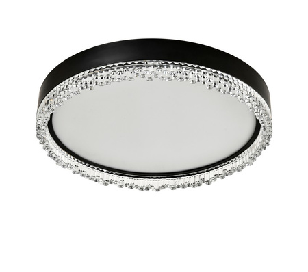 Lampa sufitowa, plafon REGI LED czarny Zuma Line FM2304400R-MB zmienna barwa światła