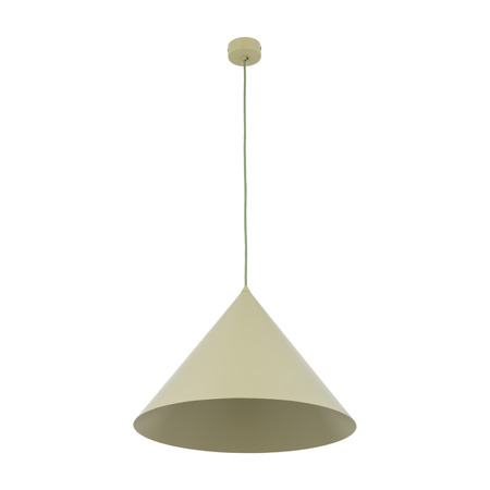 Lampa wisząca duży stożek o średnicy 50cm w kolorze pistacjowym CONO XL PISTACIO 1xE27 Tk Lighting 11420