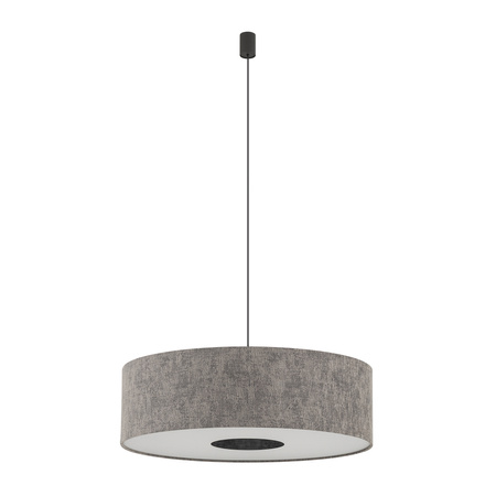 Lampa wisząca o średnicy 65cm z abażurem w kolorze jedwabistego grafitu 1xE27 LAGO L Nowodvorski 11675