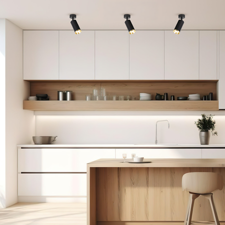 Oprawa Mica Spot Czarny + Złoty 1xGU10 Milagro ML2094