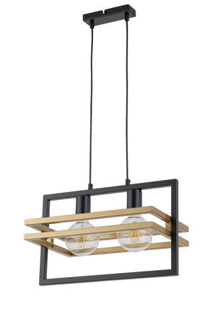 MERCI 2 lampa wisząca czarny złoty Sigma 32389