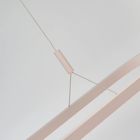Duża owalna lampa wisząca w kolorze beżowym LAYLA 150 3000K DIMM BEIGE AZZARDO AZ6759