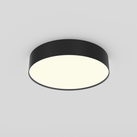 Czarny okrągły plafon o średnicy 30cm LED 3000K Zon C032CL-36W3K-RD-B Maytoni