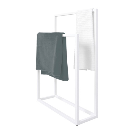 Biały wieszak na ręczniki KS-25 WIESZAK TOWEL II z serii KAJA HOME