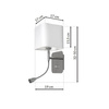 Kinkiet Napoli z dodatkowym giętkim ramieniem 1xE27 + 1W LED Biały / Chrome Milagro ML63600