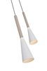 Lampa wisząca piątka prosta Trompto kaszmirowa Aviano Lighting 7050-524