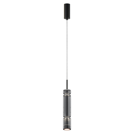 Szklana dymiona wisząca tuba o średnicy 8cm LED 3000K Ordo MOD272PL-L12B3K1 Maytoni
