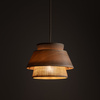 Lampa wisząca o średnicy 24cm z juty KALUM WOOD 1XE27 Tk Lighting 11783