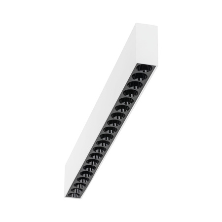 Podłużna biało-czarna oprawa sufitowa 53cm LED 3000K ARCO WHITE 40W Tk Lighting 18149