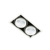 Oprawa podtynkowa sufitowa Vertico Double 4000K podwójna regulowana LED Italux GL7108-2/2X18W 4000K WH+BL