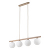 Lampa wisząca cztery ryflowane klosze na belce VIRLO WHITE 4xE14 Tk Lighting 11080