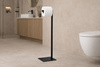 Czarny stojak na papier toaletowy KS-45 PAPER STAND z serii KAJA HOME