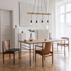 Lampa wisząca 4 zwisy na drewnianej belce TERO 4xE27 Just Light 15505-18