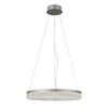 Lampa wisząca srebrny okrąg 50cm z wyborem barwy światła LED Pantal Italux PND-34533-M-SILV