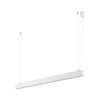 Biała podłużna lampa wisząca liniowa 120cm wybór barwy światła LUXE WHITE CCT Tk Lighting 18174