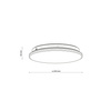 Okrągły plafon sufitowy o średnicy 26cm zmiana barwy światła OYSTER LED 12W Tk Lighting 18220