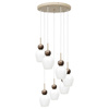 Lampa wisząca siedmiozwisowa na kole Carrara 7xE14 Milagro MLP2811