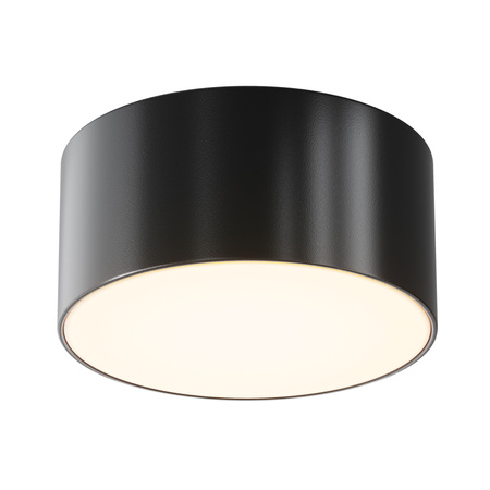 Okrągła czarna zewnętrzna oprawa sufitowa 12cm LED 3000K Zon IP O430CL-L15B3K Maytoni