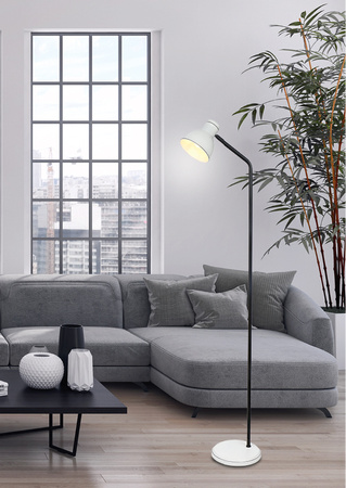 ZUMBA LAMPA PODŁOGOWA SZTYCA PROSTA 1X40W E27 BIAŁY+CZARNY Candellux 51-72092