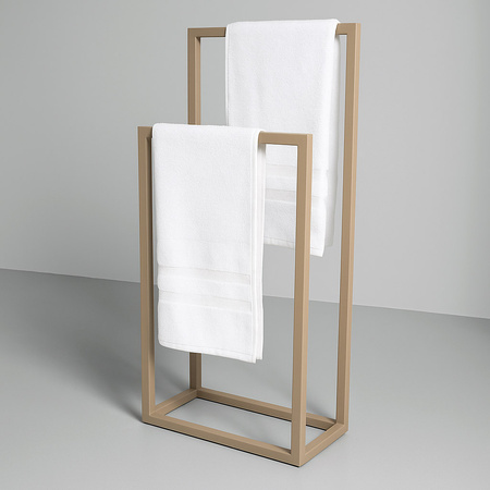 Beżowy wieszak na ręczniki KS-63 WIESZAK TOWEL II z serii KAJA HOME
