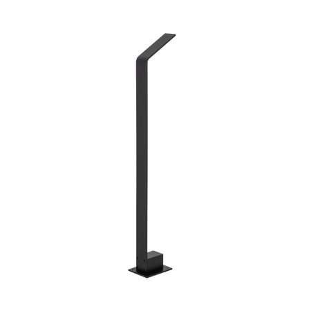 Nowoczesny słupek ogrodowy LED czarny z pochyloną głowicą 80cm 3000K SLIM LED Nowodvorski 11540