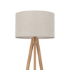 Lampa podłogowa na drewnianym trójnogu z abażurem VIGA SHADE SOSNA 1xE27 Tk Lighting 16232