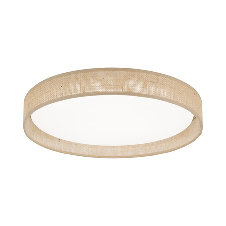 Okrągla lampa sufitowa w kolorze beżowym 42,5cm DEMI JUTA LED LED Tk Lighting 11859