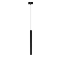 Cienka czarna wisząca tuba 40cm VERNO 1 40 4000K BK AZZARDO AZ6261