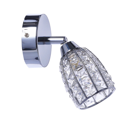 Shiba lampa kinkiet chromowy 1x15w g9 klosz bezbarwny Candellux 91-13385