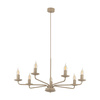 Stylowa lampa wisząca, żyrandol w kolorze sabia LIMAL SABIA 7XE14 Tk Lighting 11346