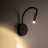 LAGOS BLACK/GOLD KINKIET 1 USB TK Lighting 10201