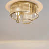 Złota lampa sufitowa w stylu glamour do salonu Frame MOD174CL-06G Maytoni