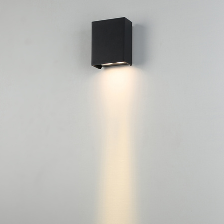 Kinkiet elewacyjny LED jednokierunkowy Monto Italux OWL-24972-1-BK