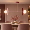 Lampa wisząca Bloom 2xG9 Róż-burgund Milagro MLP0297