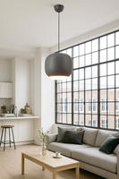 6026-117 Lampa wisząca jedynka Positano szara