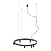 Lampa wisząca czarny pierścień 80cm z tubami 13xGU10 R35 i LED zintegrowany FOURTY  ROUND LED Nowodvorski 12285