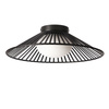 Czarna okrągła druciana lampa sufitowa ze szklanym wewnętrznym kloszem SONTE 40 cm 1xGX53 Candellux Studio 31-50946