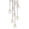 NILOS BLACK / GOLD LAMPA WISZĄCA 10 TK Lighting 5944