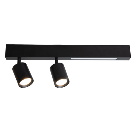 Lampa Sufitowa Magnet 9W+2xGU10 3000/4000K Czarny Milagro ML1132