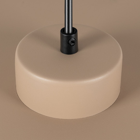 Lampa wisząca geometryczny metalowy dysk w kolorze taupe z regulacją kąta zawieszenia PIATTO 1xGX53 fi 350mm Milagro MLP2910