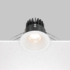 Białe okrągłe oczko podtynkowe średnica 8,5cm IP65 LED 3000K Zoom DL034-L12W3K-D-W Maytoni