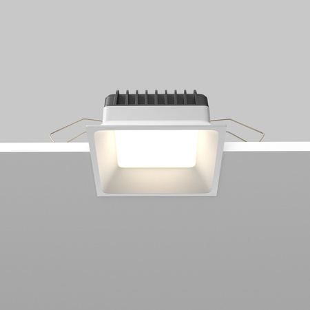 Kwadratowa oprawa wpuszczana 11x11cm LED IP44 do łazienki Okno DL056-12W3-4-6K-W Maytoni