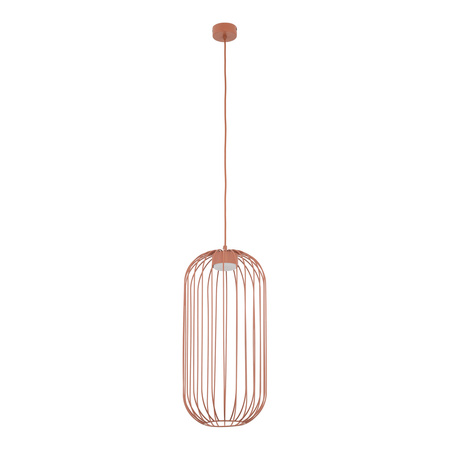 Lampa wisząca druciana w kolorze ceglanym SPHERA S BRICK 1XGX53 Tk Lighting 11308