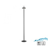 Czarna lampa podłogowa akumulatorowa ładowana na USB także na zewnątrz IP44 AMAG Just Light 19311-18