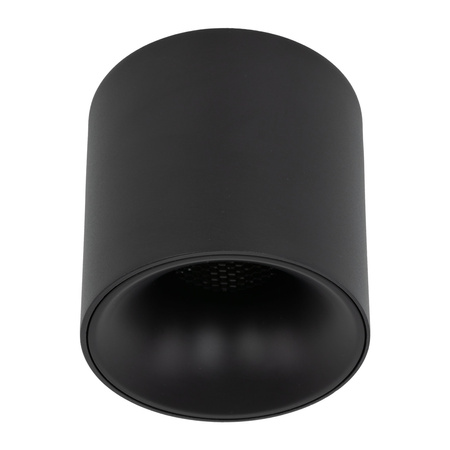 Czarna tuba sufitowa natynkowa o średnicy 9,6cm  LED 3000K BLAZE BLACK 18W Tk Lighting 18143
